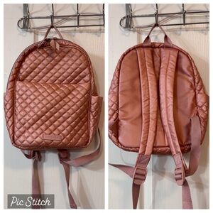 Vera Bradley Quilted Backpack in Rose